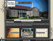 Tablet Screenshot of goshencitychurch.org